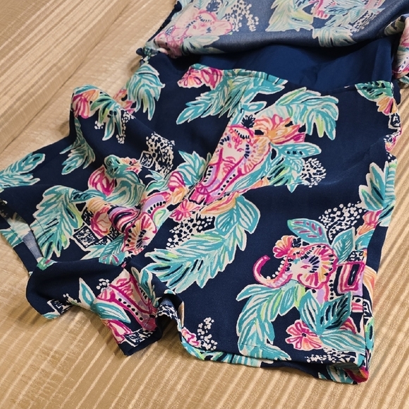 Lilly Pulitzer Blue and Pink Floral Mini Dress - Picture 7 of 14